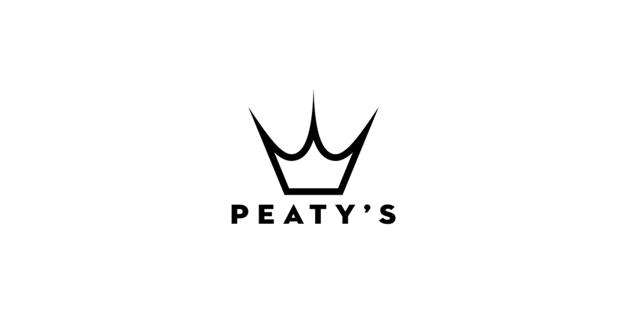 Peaty's logo kroon met tekst